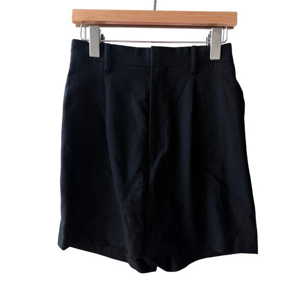 Comme des Garcons Junya Watanabe High Waisted Wool Black Shorts